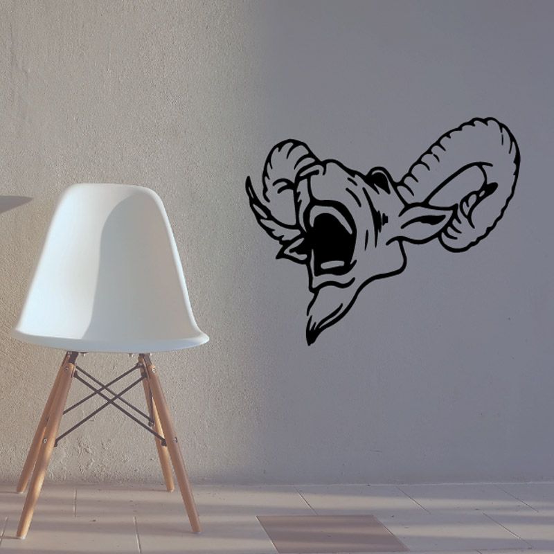 Image of Ram Yelling Head Decal