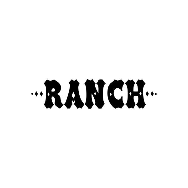 Ranch Sign Signs Home Business Car text Vinyl Decal Sticker Stickers 0 ...