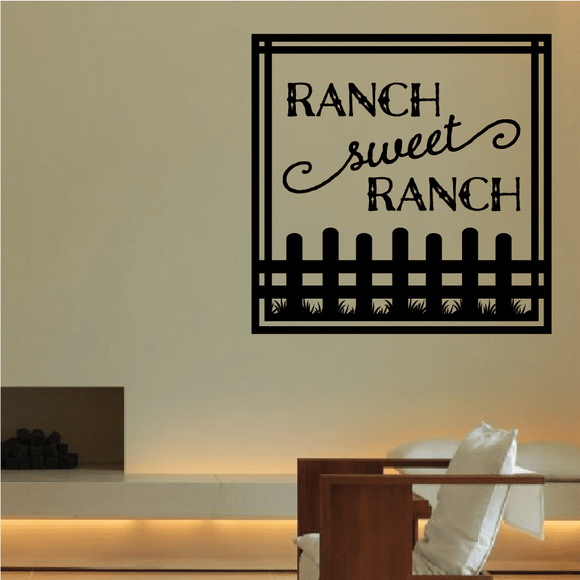 Image of Ranch sweet Ranch Square Wall Decal