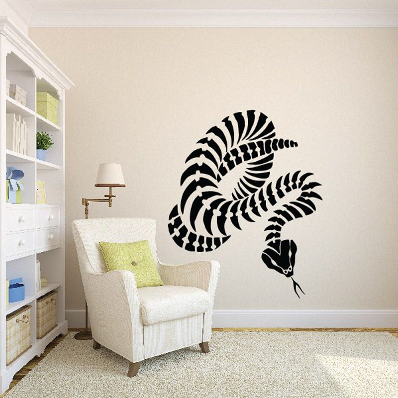 Image of Rattle Snake Skeleton Decal