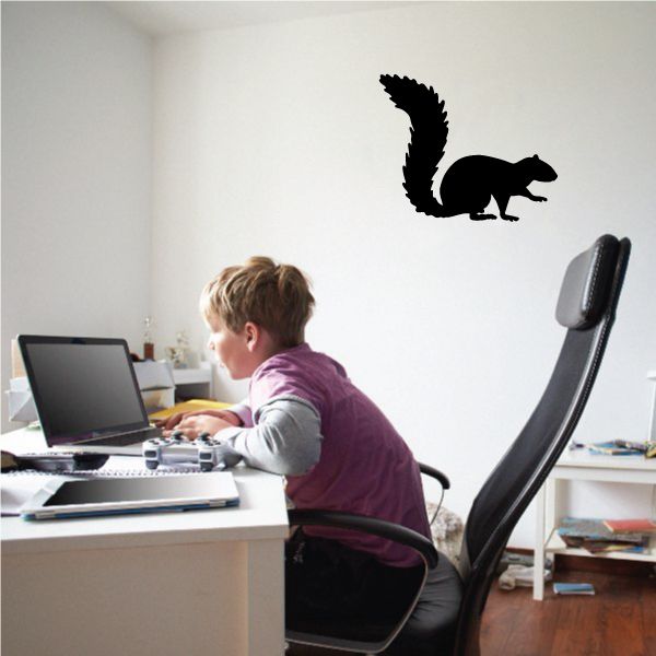 Image of Reaching Squirrel Decal