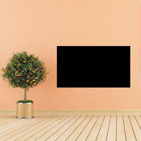 Rectangle chalkboard jar label decal, black rectangular chalkboard sticker