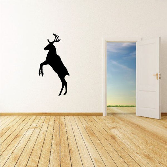 Image of Reindeer Standing on Hind Legs Decal