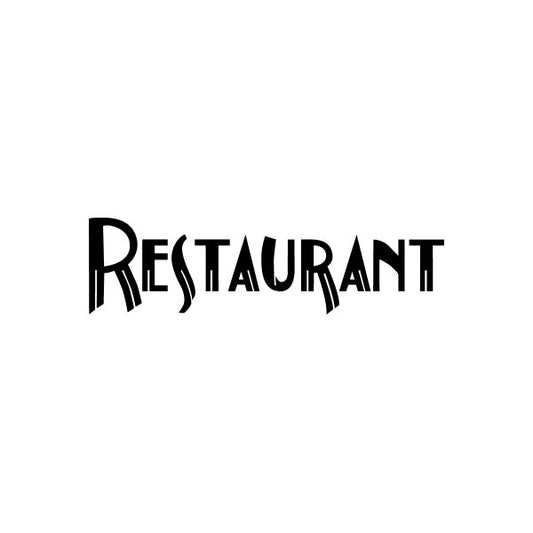 Image of Restaurant Sign Signs Home Business Car text Vinyl Decal Sticker Stickers 0062