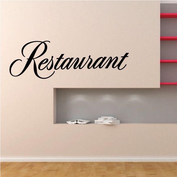 Image of Restaurant Wall Decal - Vinyl Decal - Car Decal - Business Sign - MC728