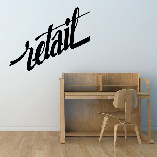 Black cursive vinyl wall decal lettering