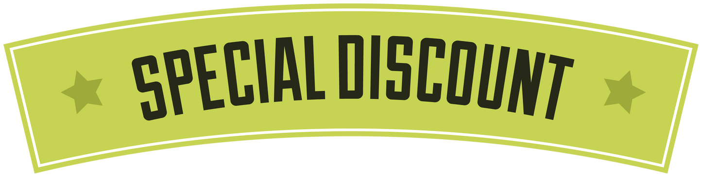 Special Discount Retail Discount Sign Wall Decal - Vinyl Decal - Car Decal - Idcolor023, isolated printed sticker artwork