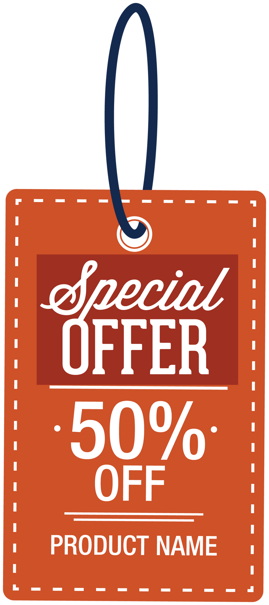 Special Offer 50% Off Retail Discount Sign Wall Decal - Vinyl Decal - Car Decal - Idcolor040, isolated printed sticker artwork