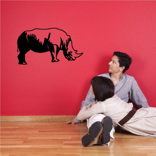 Image of Rhino Grazing Decal