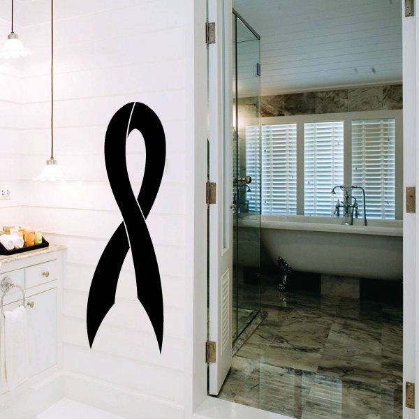 Image of Ribbon Long Down Curve Decal