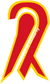 COVID-19 Coronavirus Solidarity Ribbon, isolated printed sticker artwork