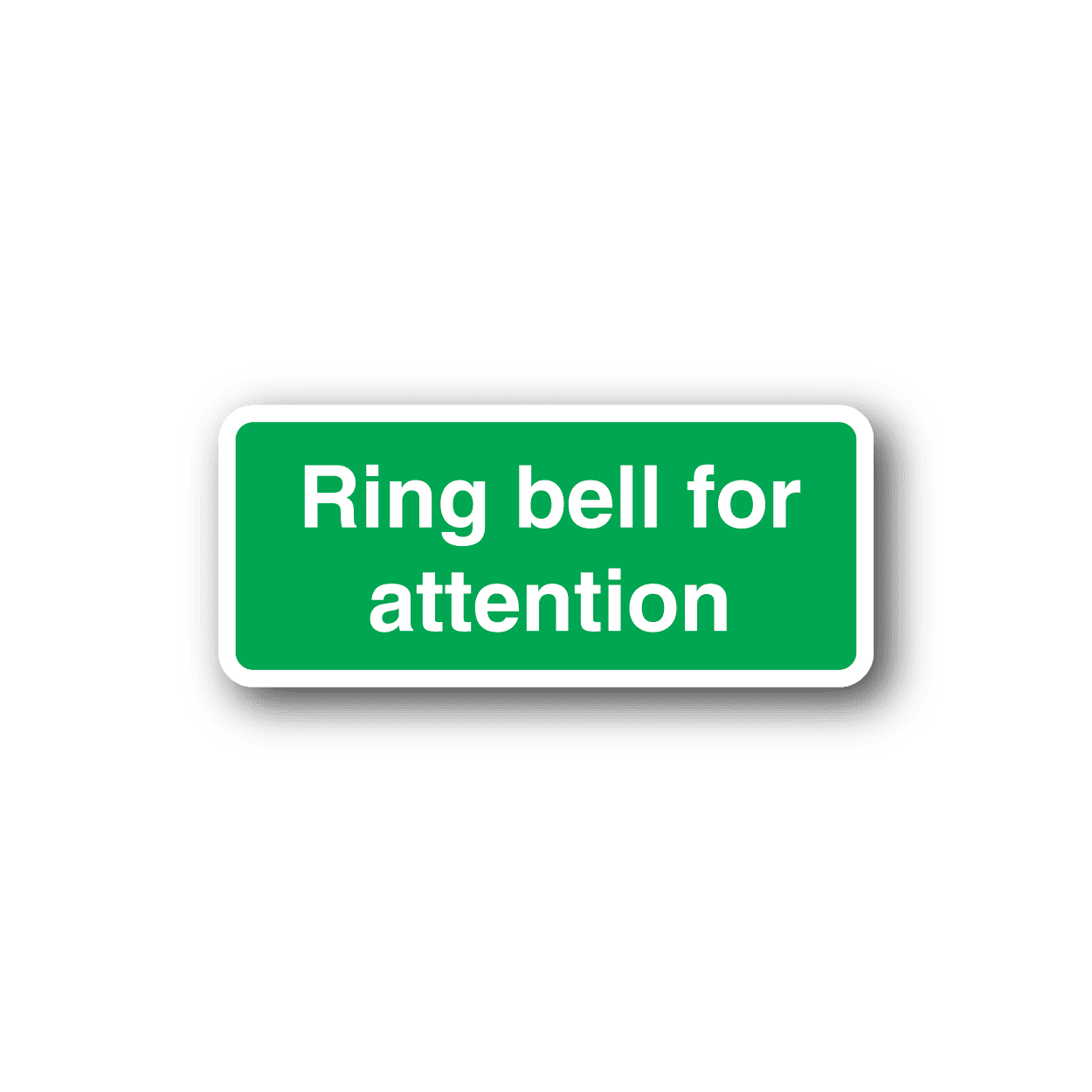 Image of Ring Bell For Attention Sticker