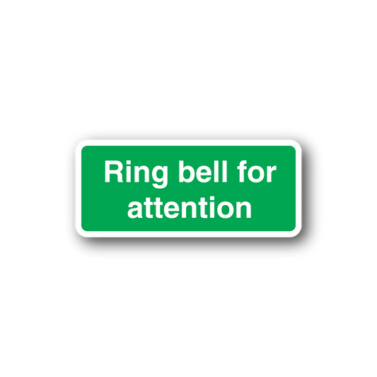 Image of Ring Bell For Attention Sticker