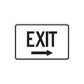 Vinyl exit road sign decal with right-pointing arrow, die-cut sticker