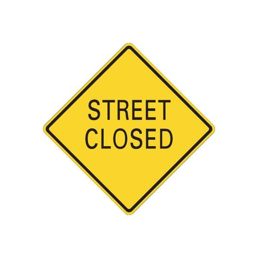 Image of Road Sign Wall Decal - Vinyl Sticker - Car Sticker - Die Cut Sticker - CD264