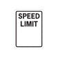 Speed limit road sign decal sticker with bold SPEED LIMIT text