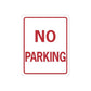No parking road sign wall decal vinyl sticker with red border and "NO PARKING" text