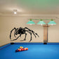 Roaming Spider wall decal, black crawling spider silhouette