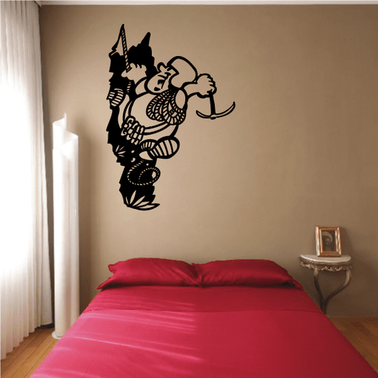 Image of Rock climbing Wall Decal - Vinyl Decal - Car Decal - Bl006