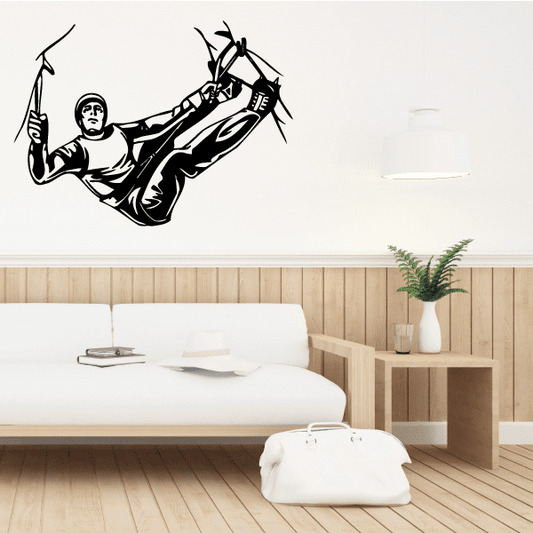 Image of Rock Climbing Wall Decal - Vinyl Decal - Car Decal - CDS015