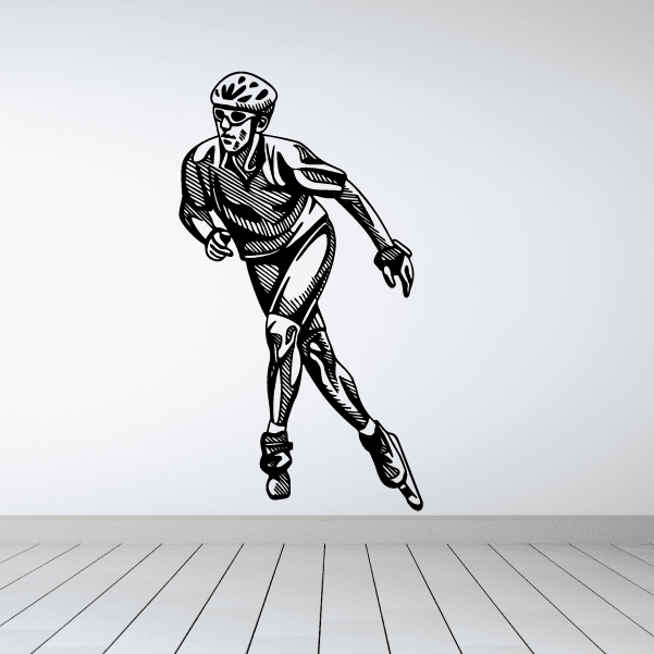 Image of Rollerblading Wall Decal - Vinyl Decal - Car Decal - CDS013