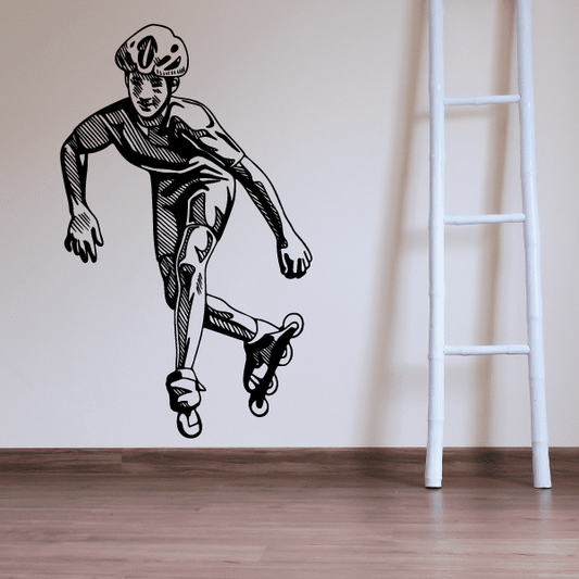 Image of Rollerblading Wall Decal - Vinyl Decal - Car Decal - CDS016