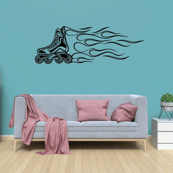 Image of Rollerblading Wall Decal - Vinyl Decal - Car Decal - CDS038