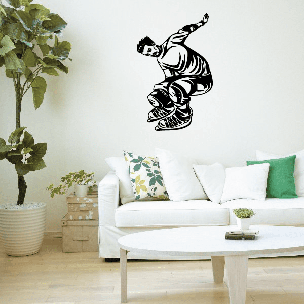 Image of Rollerblading Wall Decal - Vinyl Decal - Car Decal - CDS048