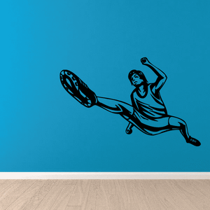 Rollerblading vinyl wall decal of an inline skater