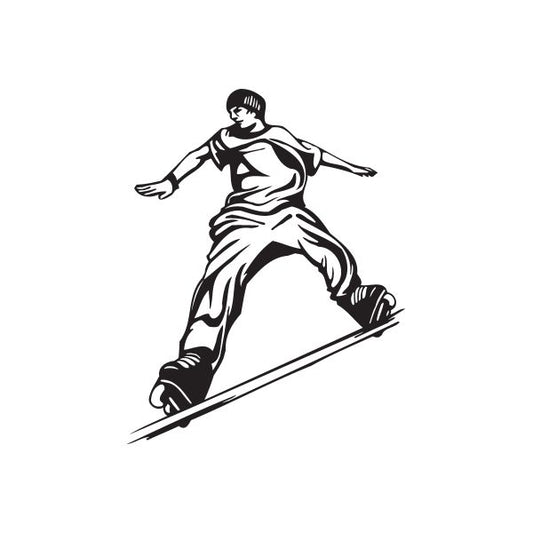 Image of Rollerblading Wall Decal - Vinyl Decal - Car Decal - DC 002