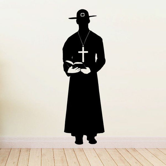 Image of Roman Catholic Biretta Priest Decal