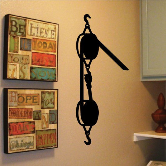 Image of Rope Pulley Decal 