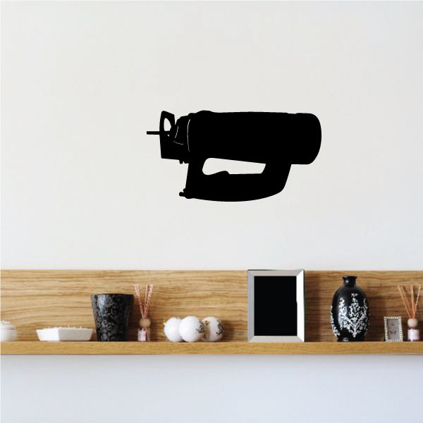 Black rotary tool silhouette decal