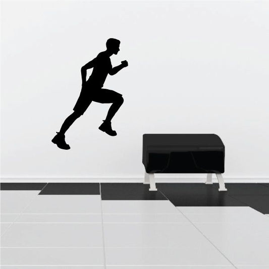 Image of Running Runner Wall Decal - Vinyl Decal - Car Decal - 004