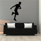 Running runner wall decal with black silhouette of a sprinting figure