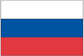 Russia flag sticker with white, blue, and red horizontal stripes