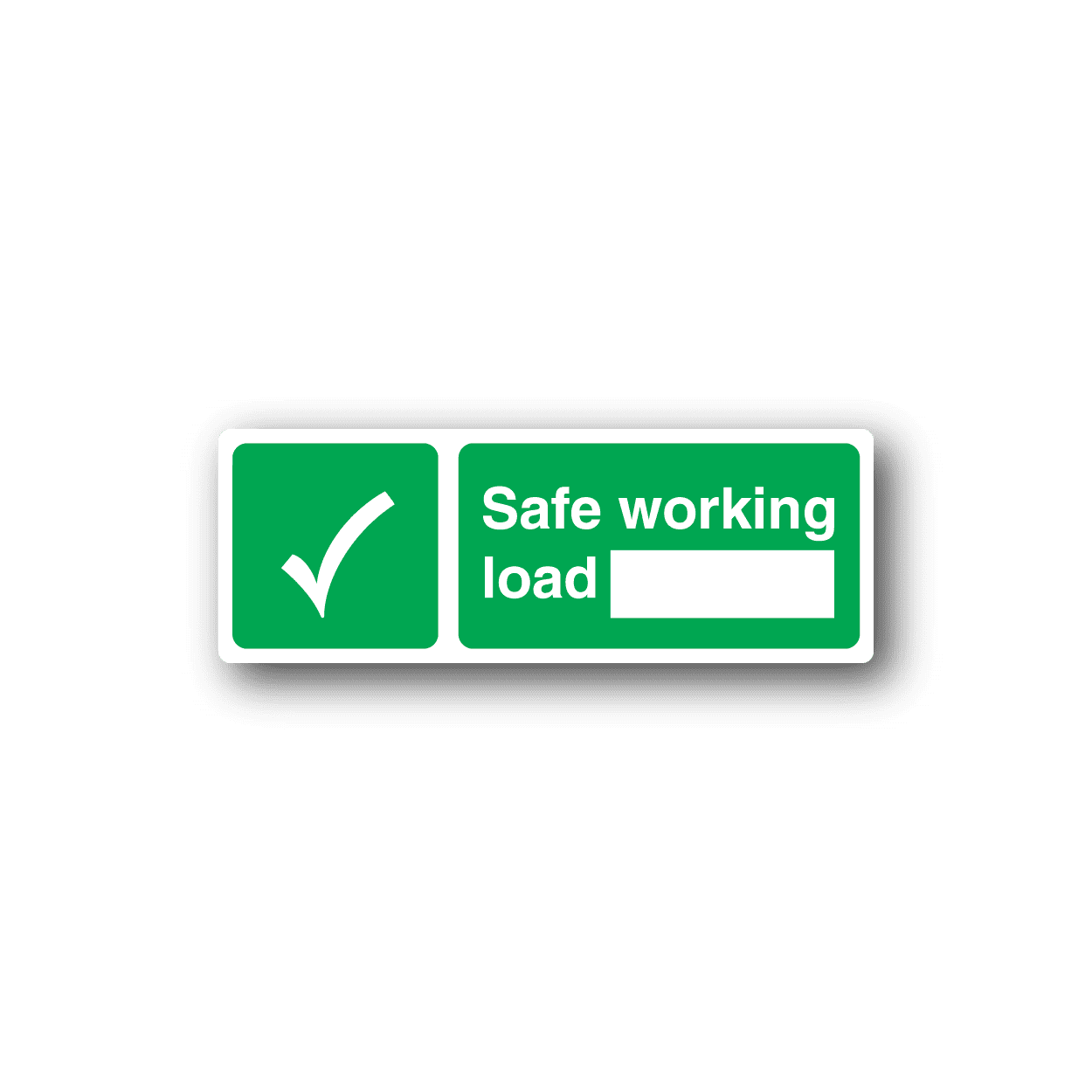 Image of Safe Working Load Sticker