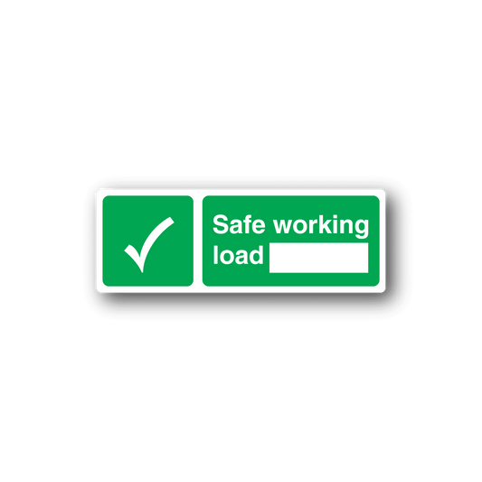 Image of Safe Working Load Sticker