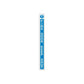 Fire door safety sticker, blue vertical design with white text and exclamation symbol