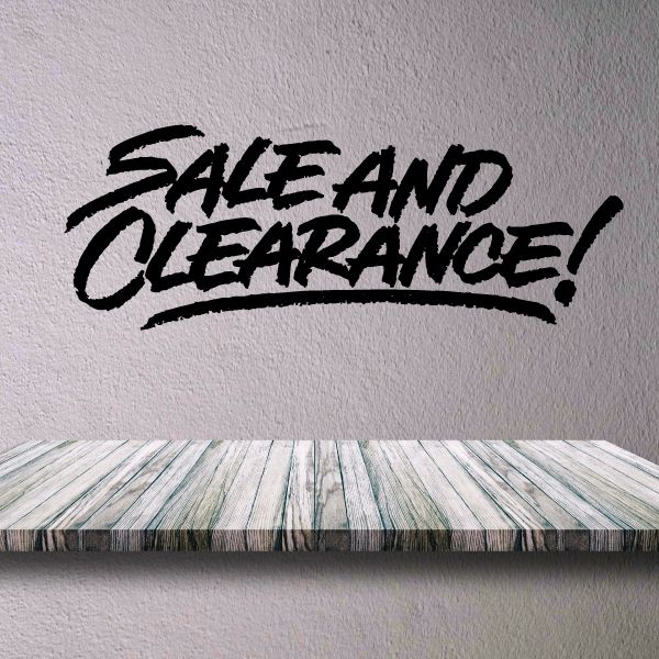 Image of Sale And Clearance Wall Decal - Vinyl Decal - Car Decal - Business Sign - MC254