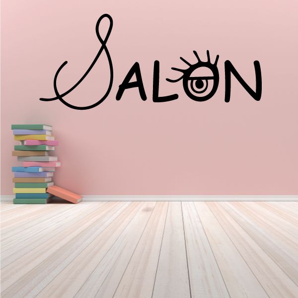 Image of Salon Wall Decal - Vinyl Decal - Car Decal - Business Sign - MC59