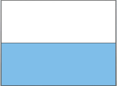 San Marino flag sticker with white top and light blue bottom
