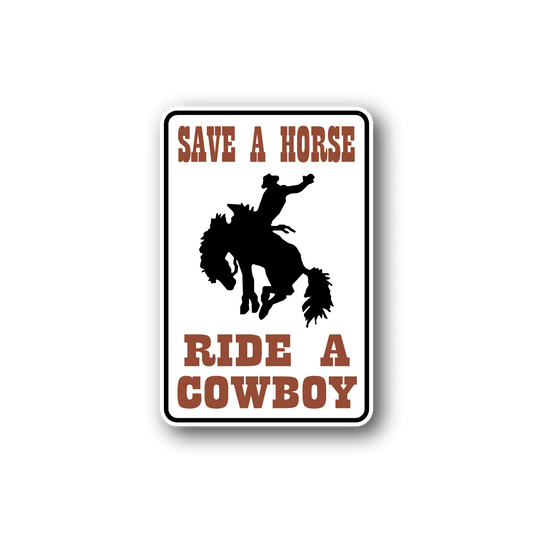 Image of Save A Horse Fun Sign Wall Decal - Vinyl Sticker - Car Sticker - Die Cut Sticker - CD136