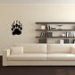 Bear paw wall decal, black silhouette