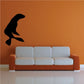 Sea lion wall decal, black turning figure