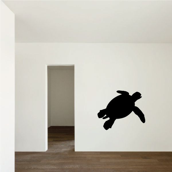 Image of Sea Turtle Surfing Decal