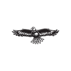 Black eagle with wings car window vinyl decal sticker