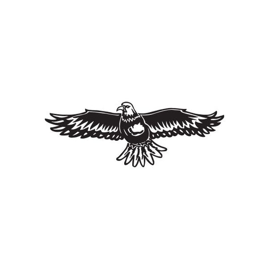 Black eagle with wings car window vinyl decal sticker