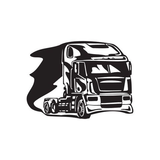 Image of Semi Truck Wall Decal - Vinyl Decal - Car Decal - DC 018