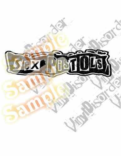 Image of Sex Pistols Straight Text Decal